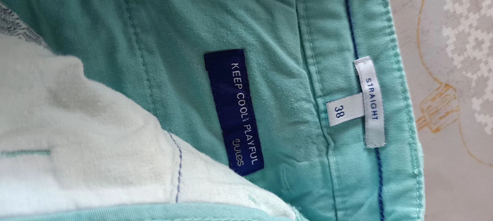 Calça Chino turquesa JULES tamanho 38 EXCELENTE ESTADO – photo 8